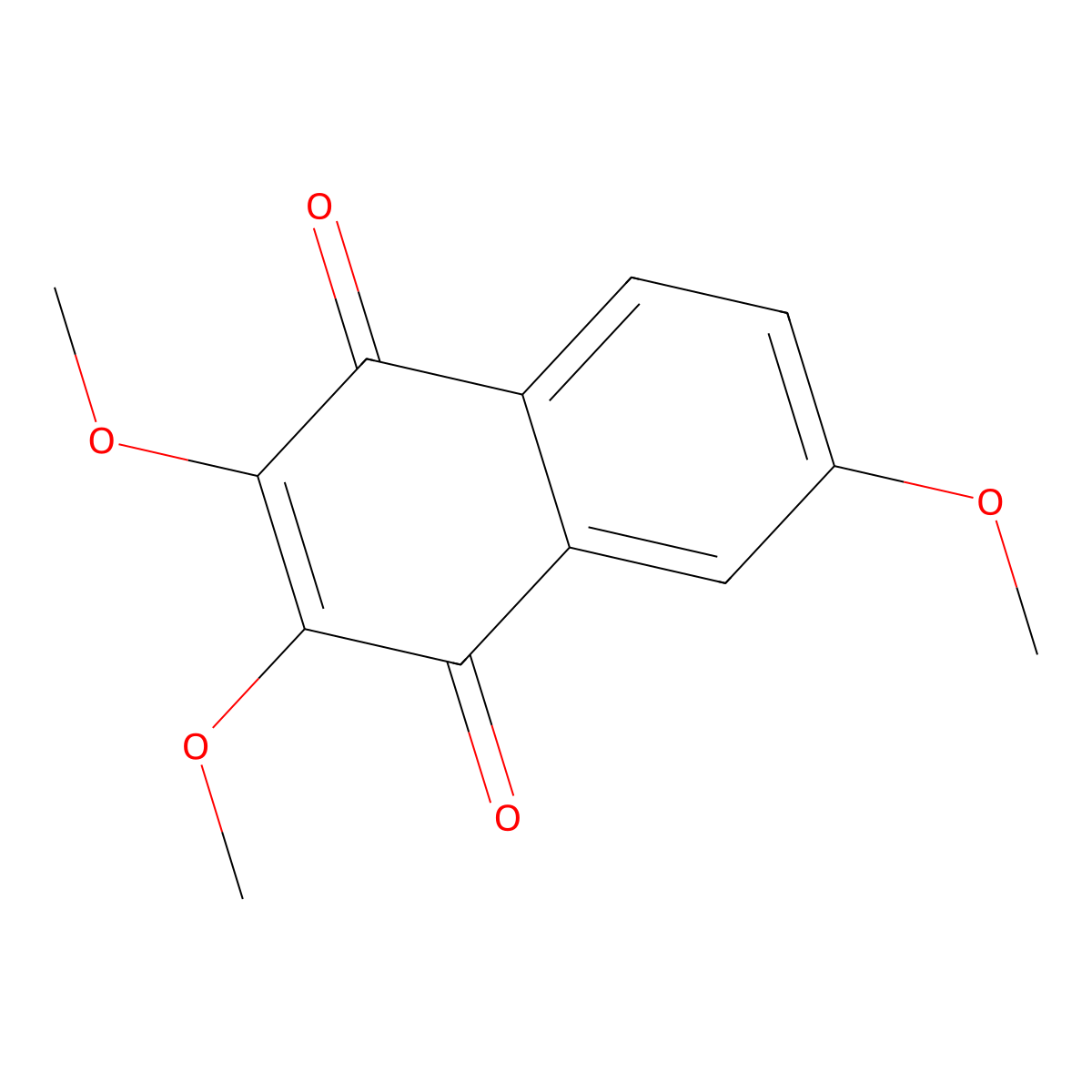 2,3,6-Trimethoxynaphthalene-1,4-dione molecular structure, CAS 62345-17-9