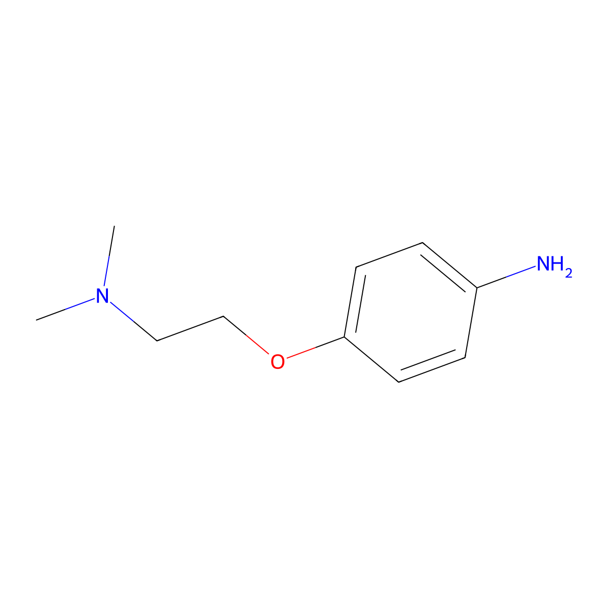 4-[2-(Dimethylamino)ethoxy]aniline molecular structure, CAS 62345-76-0