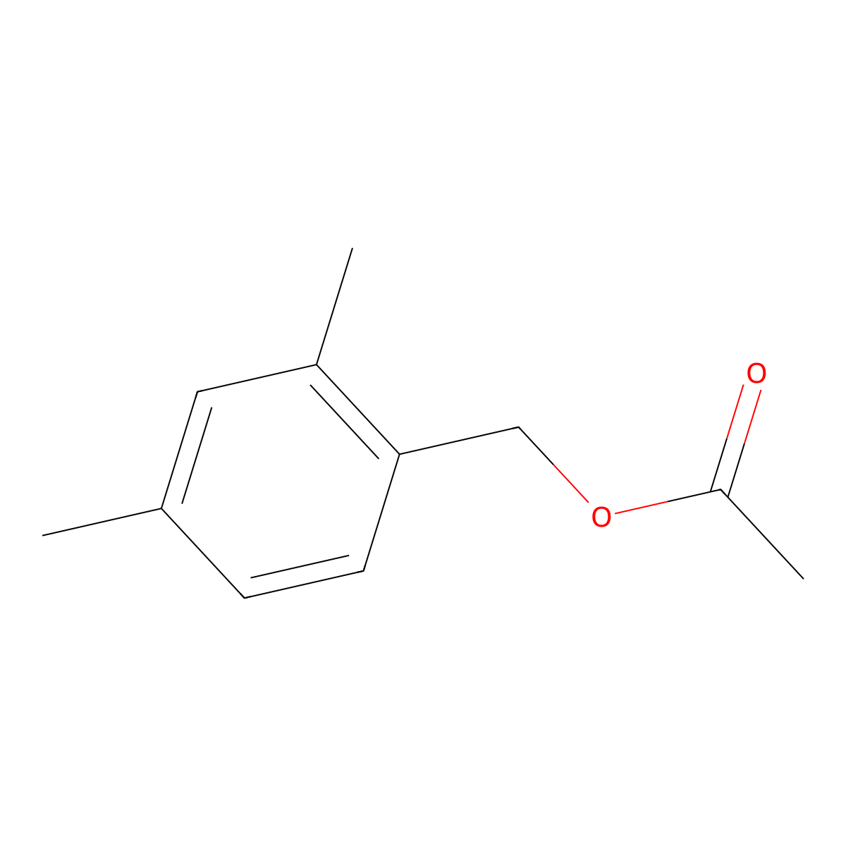 Benzenemethanol, 2,4-dimethyl-, 1-acetate molecular structure, CAS 62346-96-7