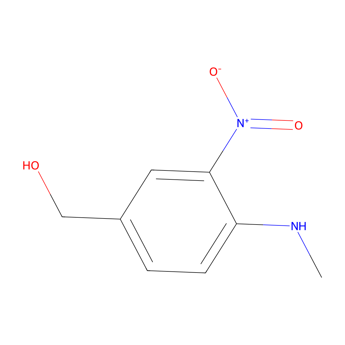 [4-(Methylamino)-3-nitrophenyl]methanol molecular structure, CAS 62347-97-1