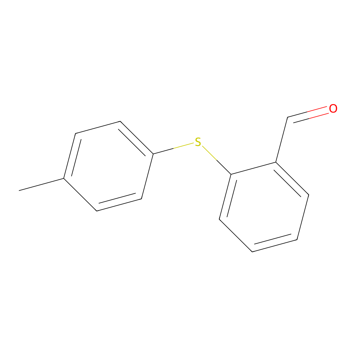 2-[(4-Methylphenyl)thio]benzaldehyde molecular structure, CAS 62351-50-2