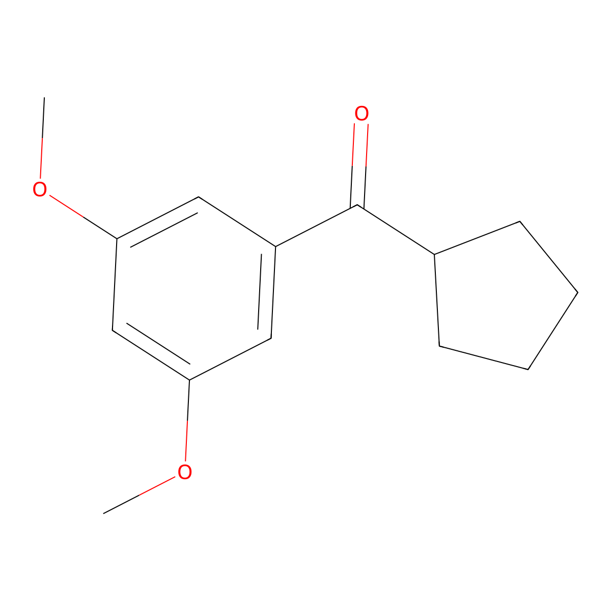 Cyclopentyl(3,5-dimethoxyphenyl)methanone molecular structure, CAS 623559-88-6