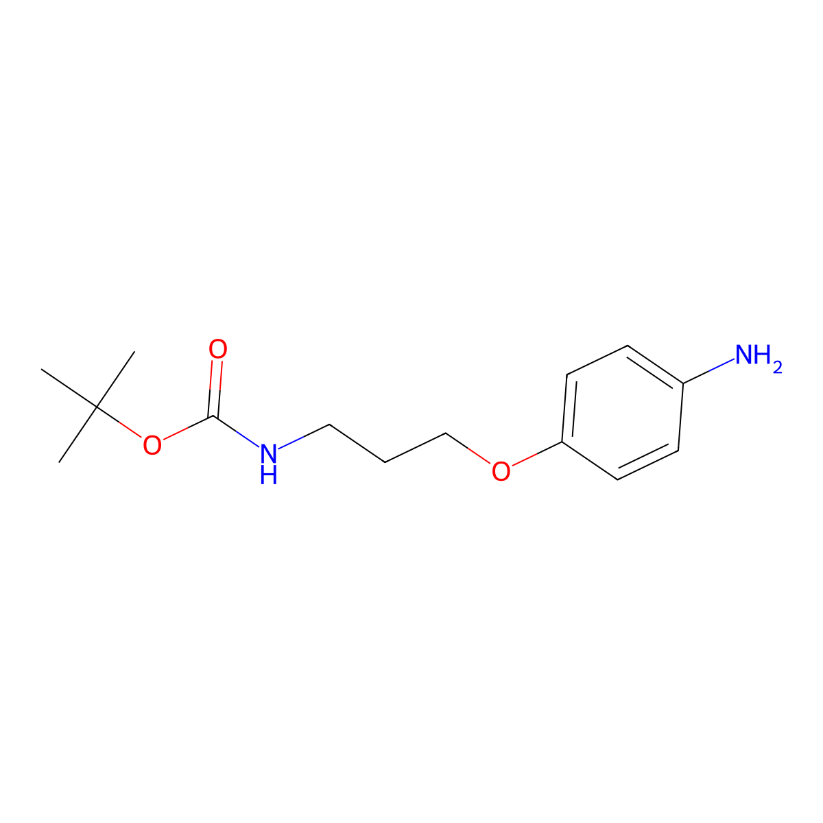tert-Butyl (3-(4-aminophenoxy)propyl)carbamate molecular structure, CAS 623562-56-1