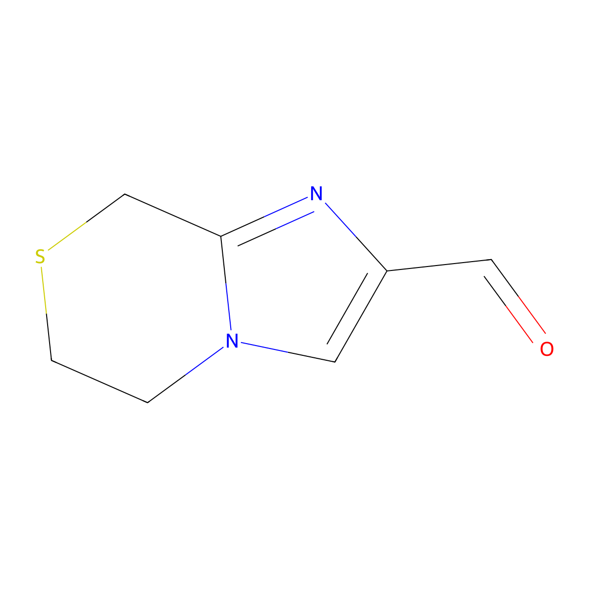 6,8-dihydro-5H-imidazo[2,1-c][1,4]thiazine-2-carbaldehyde molecular structure, CAS 623564-35-2
