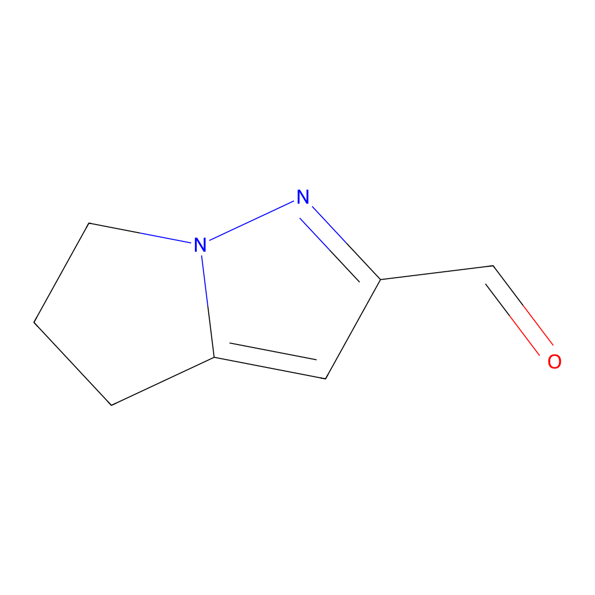 4H,5H,6H-pyrrolo(1,2-b)pyrazole-2-carbaldehyde molecular structure, CAS 623564-46-5