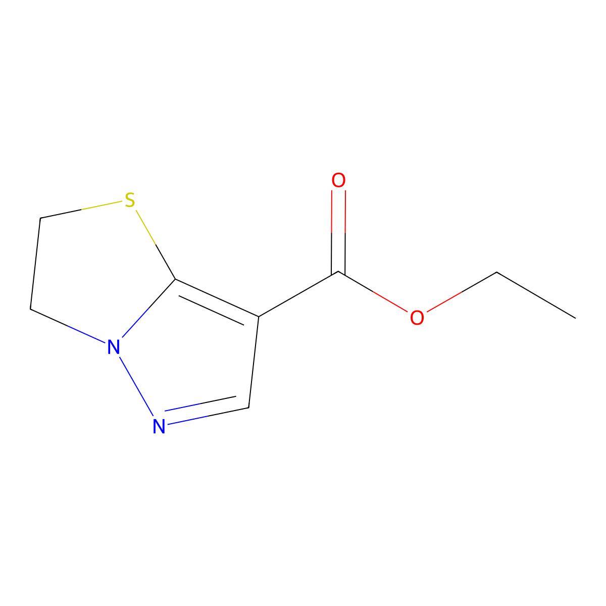 Ethyl 2,3-dihydropyrazolo[5,1-b]thiazole-7-carboxylate molecular structure, CAS 623565-42-4