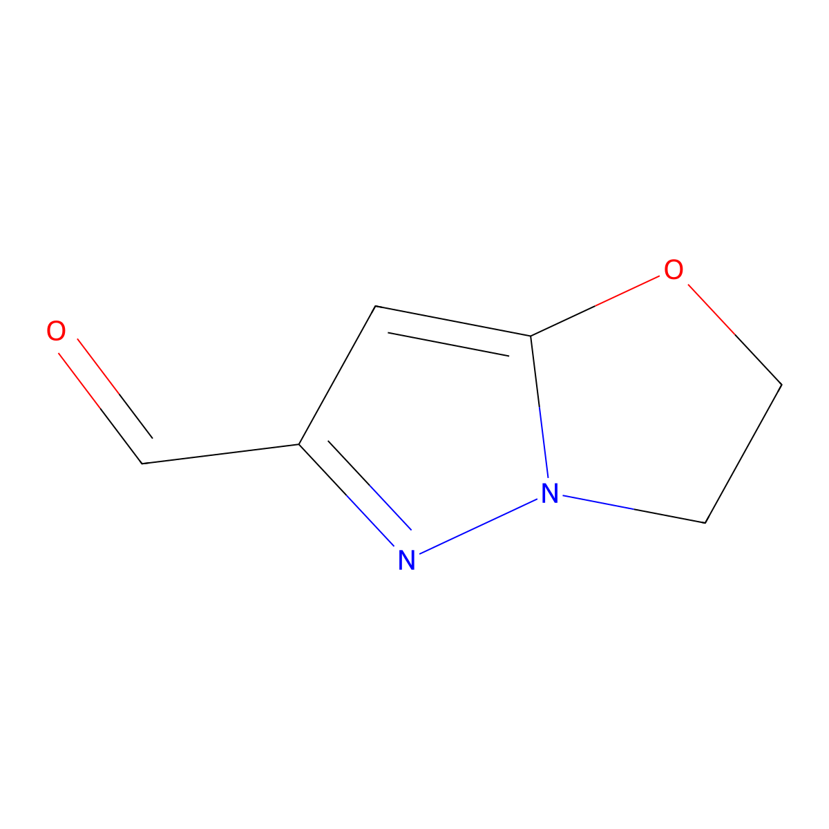 2,3-Dihydropyrazolo(5,1-b)oxazole-6-carboxaldehyde molecular structure, CAS 623565-50-4