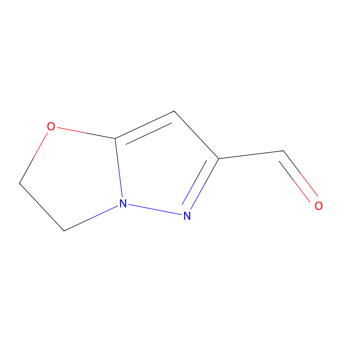 2,3-Dihydropyrazolo(5,1-b)oxazole-6-carboxaldehyde molecular structure, CAS 623565-50-4
