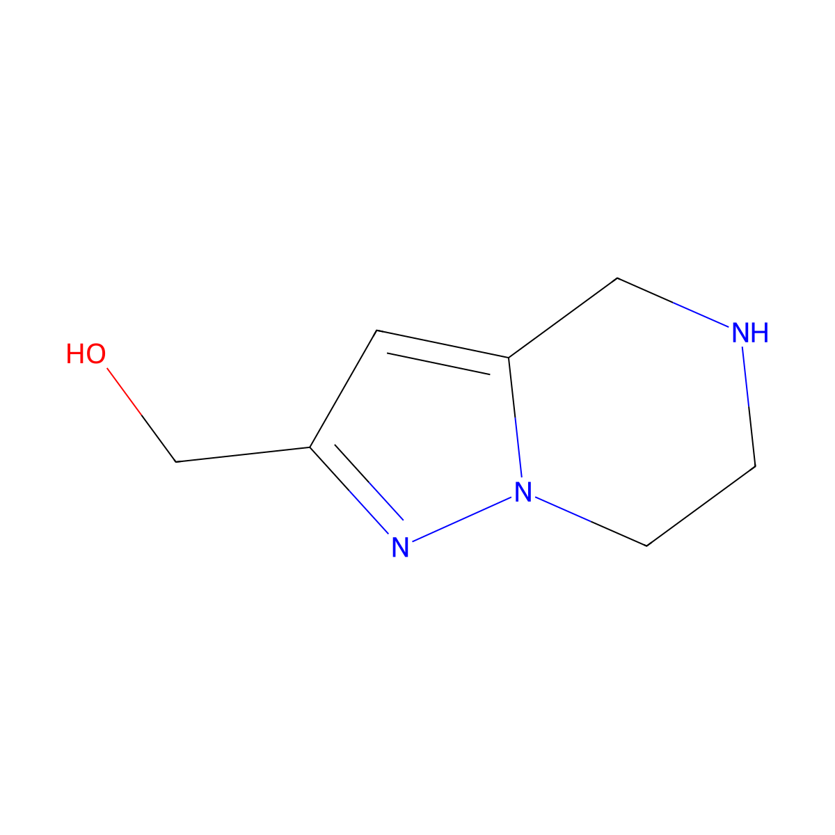 (4,5,6,7-Tetrahydropyrazolo[1,5-A]pyrazin-2-YL)methanol molecular structure, CAS 623565-69-5