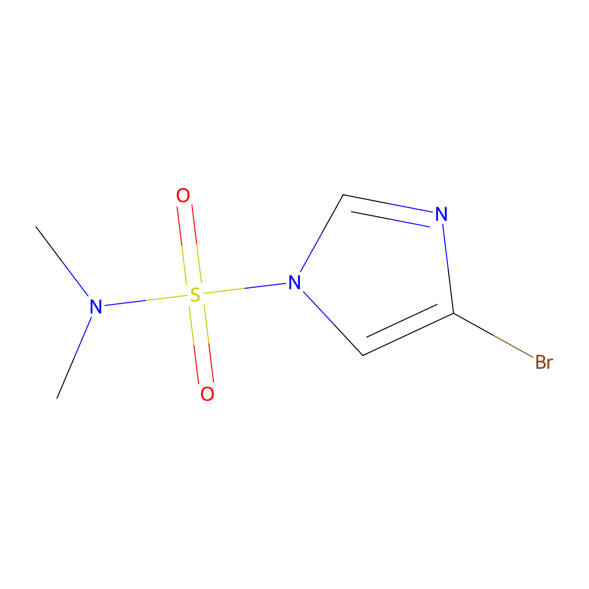 4-Bromo-n,n-dimethyl-1h-imidazole-1-sulfonamide molecular structure, CAS 623577-41-3
