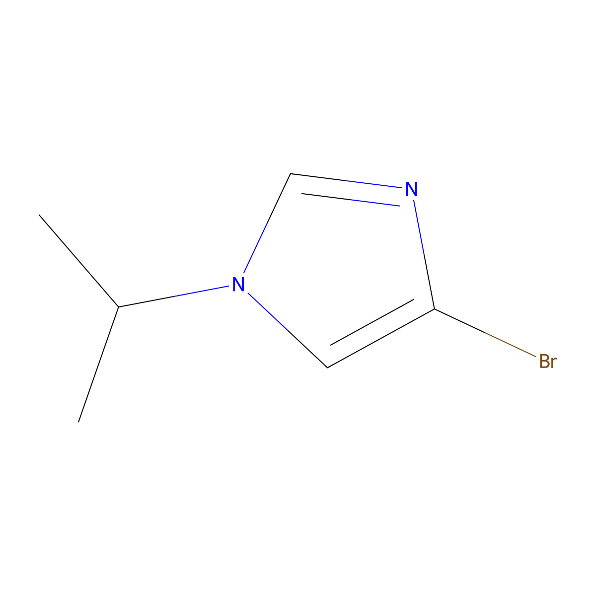 4-Bromo-1-(1-methylethyl)-1H-imidazole molecular structure, CAS 623577-60-6