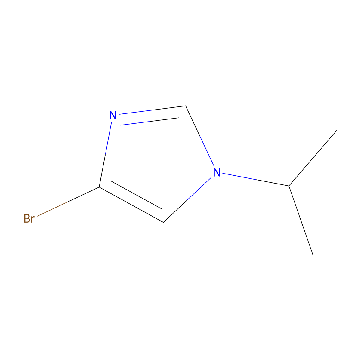 4-Bromo-1-(1-methylethyl)-1H-imidazole molecular structure, CAS 623577-60-6