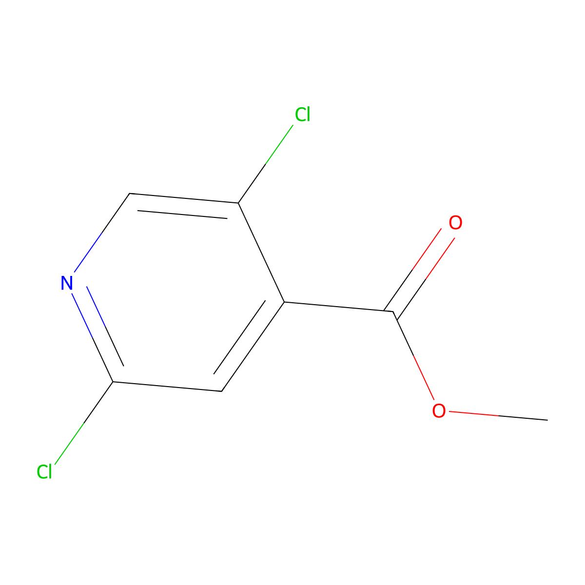 Methyl 2,5-dichloroisonicotinate molecular structure, CAS 623585-74-0