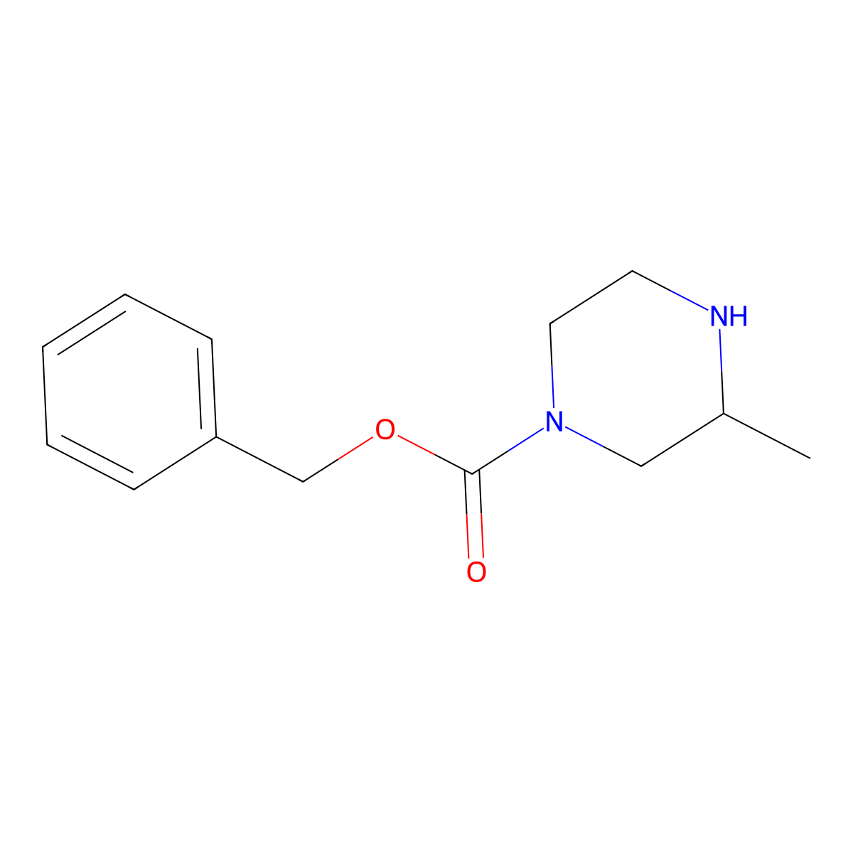 Benzyl (3R)-3-methylpiperazine-1-carboxylate molecular structure, CAS 623586-00-5