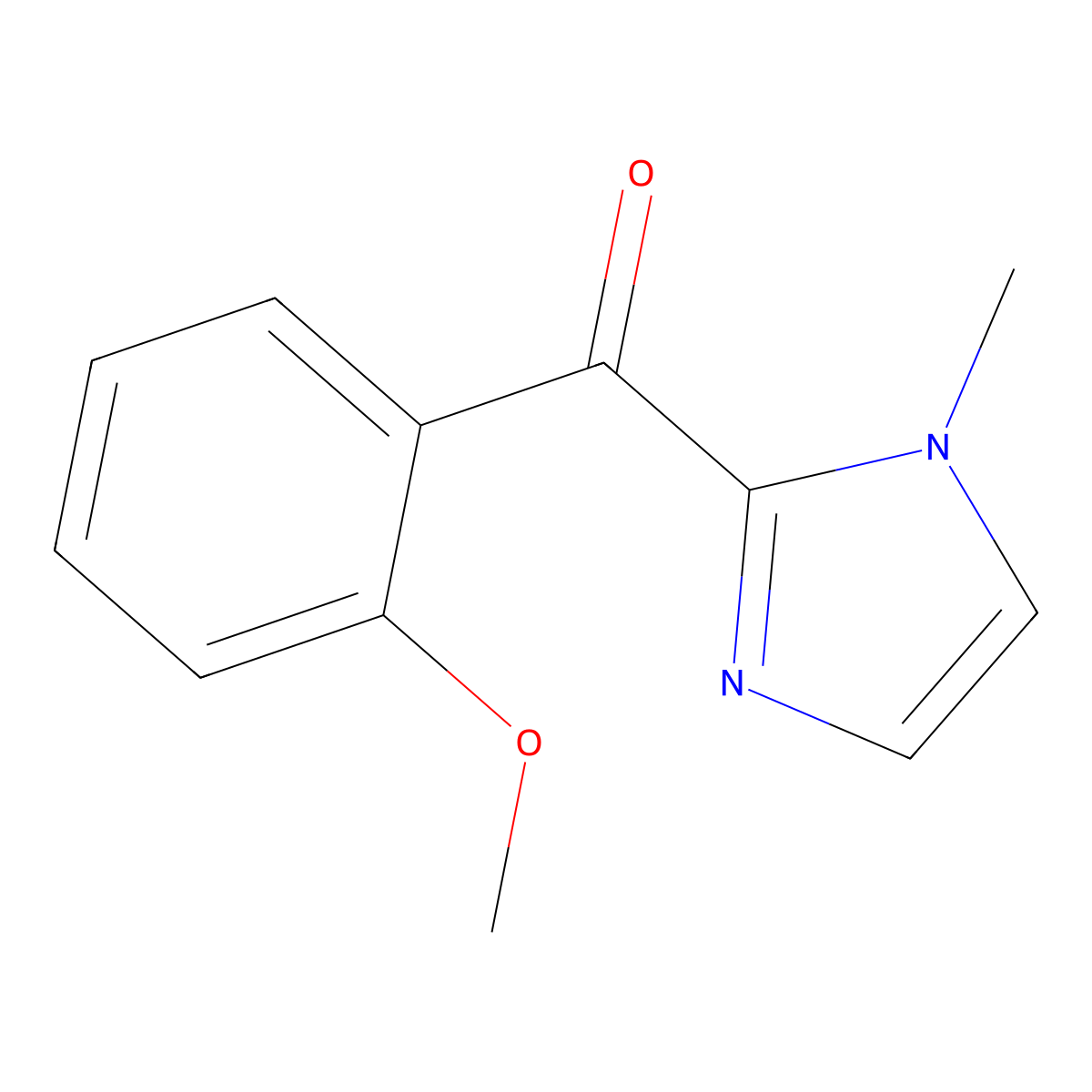 (2-Methoxyphenyl)(1-methyl-1H-imidazol-2-yl)methanone molecular structure, CAS 62366-14-7