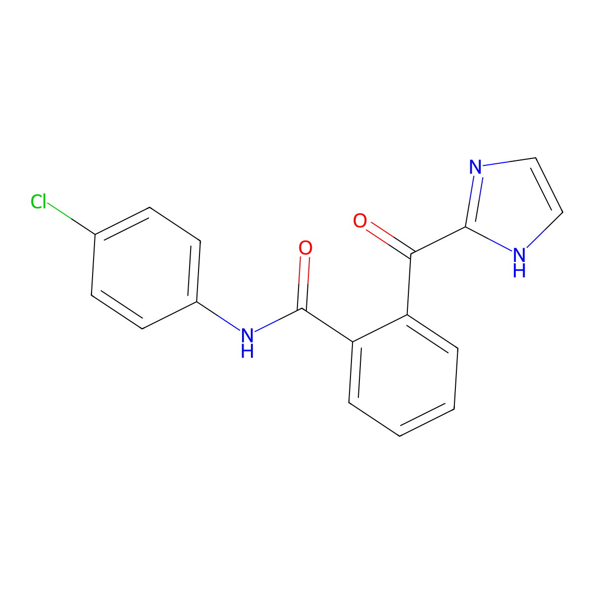 N-(4-chlorophenyl)-2-(1H-imidazole-2-carbonyl)benzamide molecular structure, CAS 62366-98-7