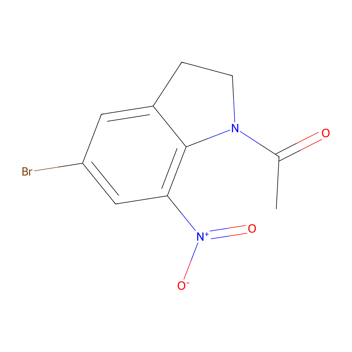 1-Acetyl-5-bromo-7-nitroindoline molecular structure, CAS 62368-07-4