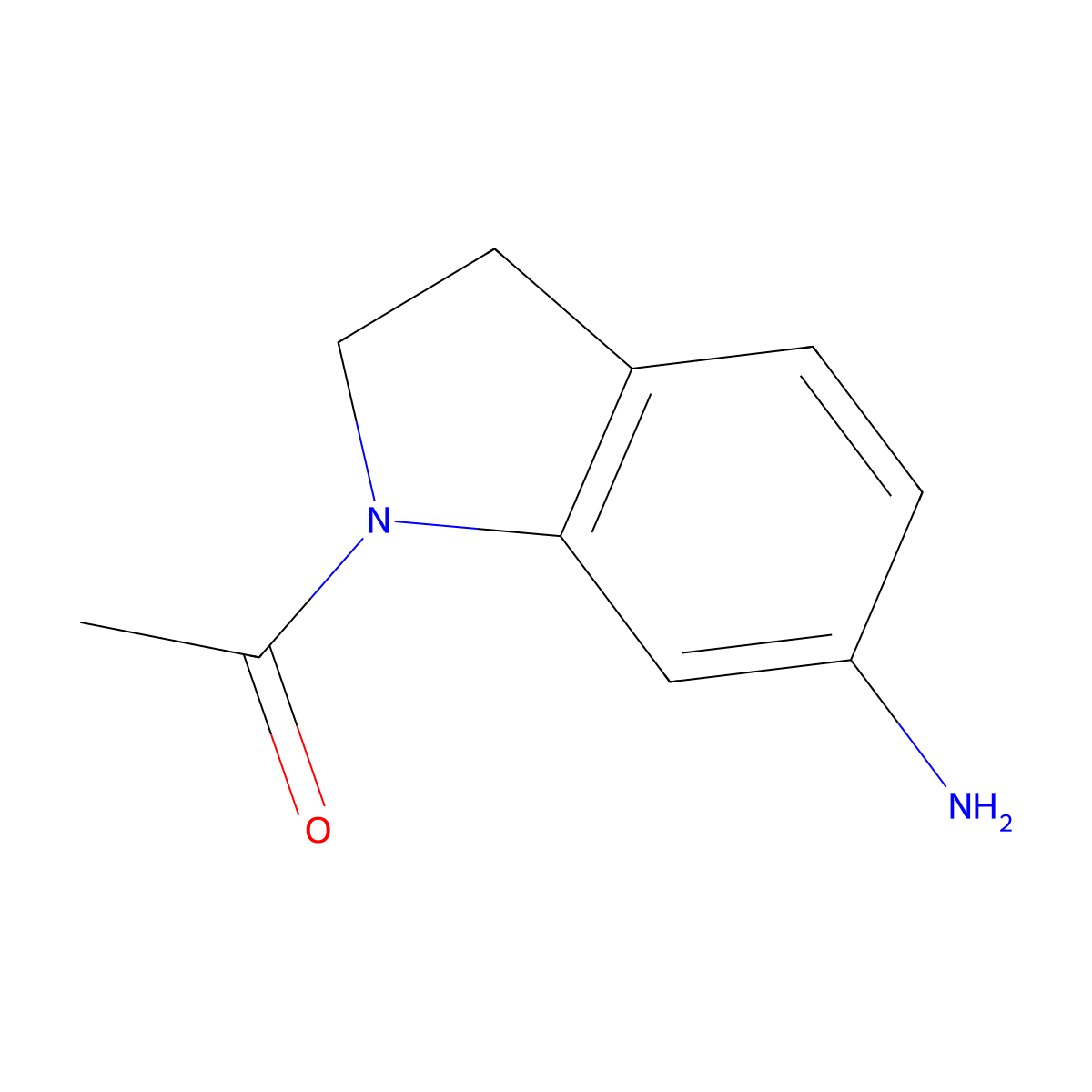 1-Acetyl-6-aminoindoline molecular structure, CAS 62368-29-0