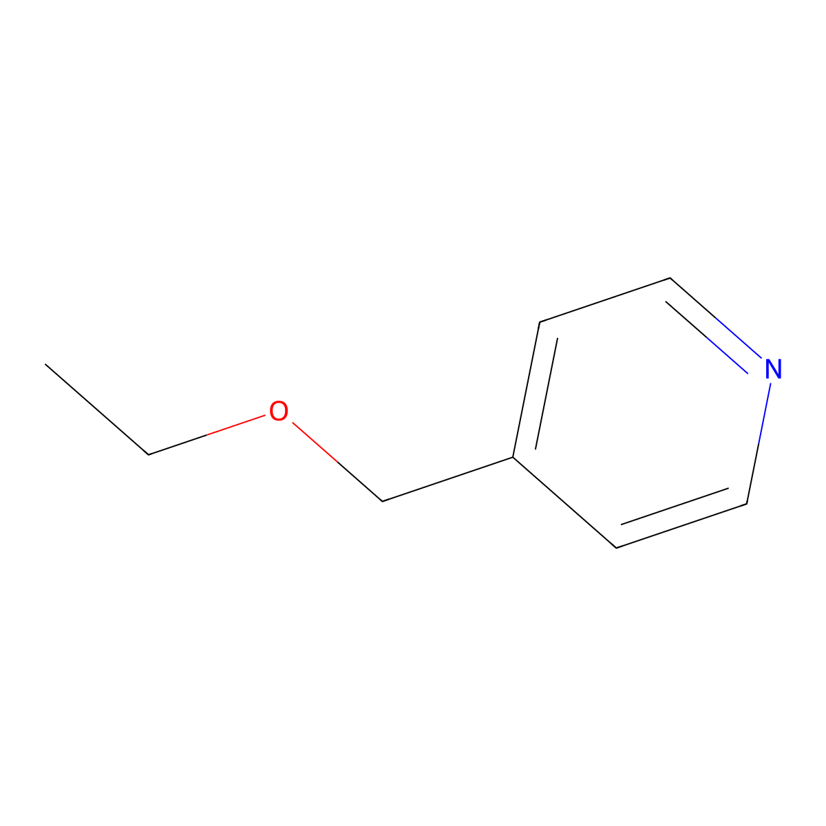 4-(Ethoxymethyl)pyridine molecular structure, CAS 62369-32-8