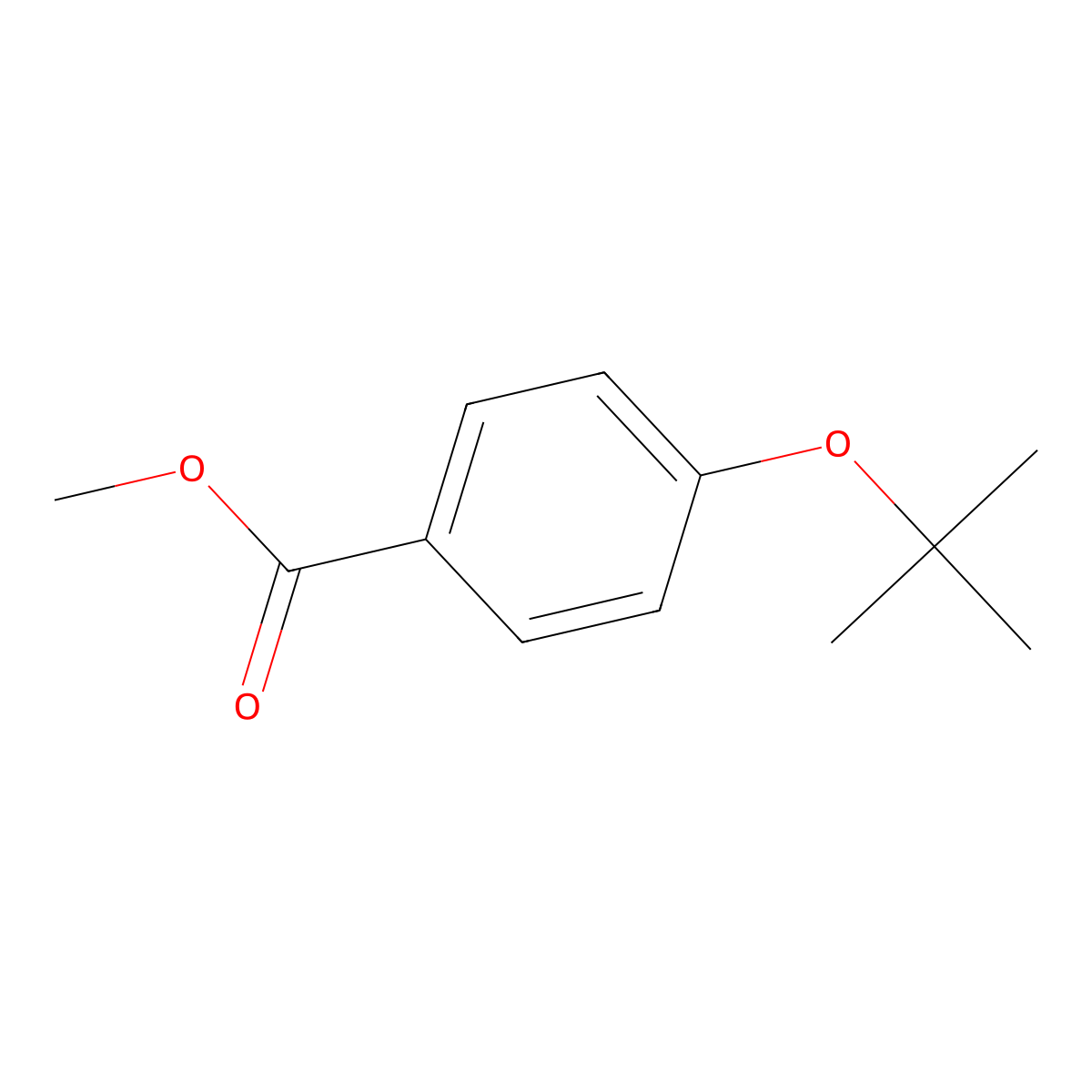Methyl 4-tert-butoxybenzoate molecular structure, CAS 62370-08-5