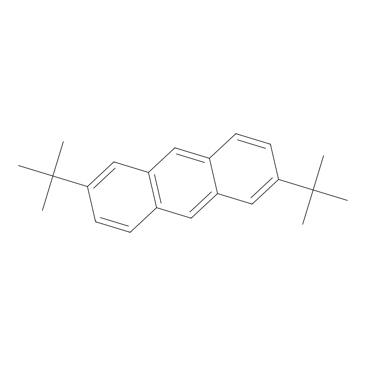 2,6-Di-tert-butylanthracene molecular structure, CAS 62375-58-0