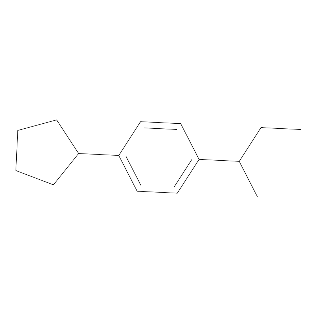 1-(Butan-2-yl)-4-cyclopentylbenzene molecular structure, CAS 62379-87-7