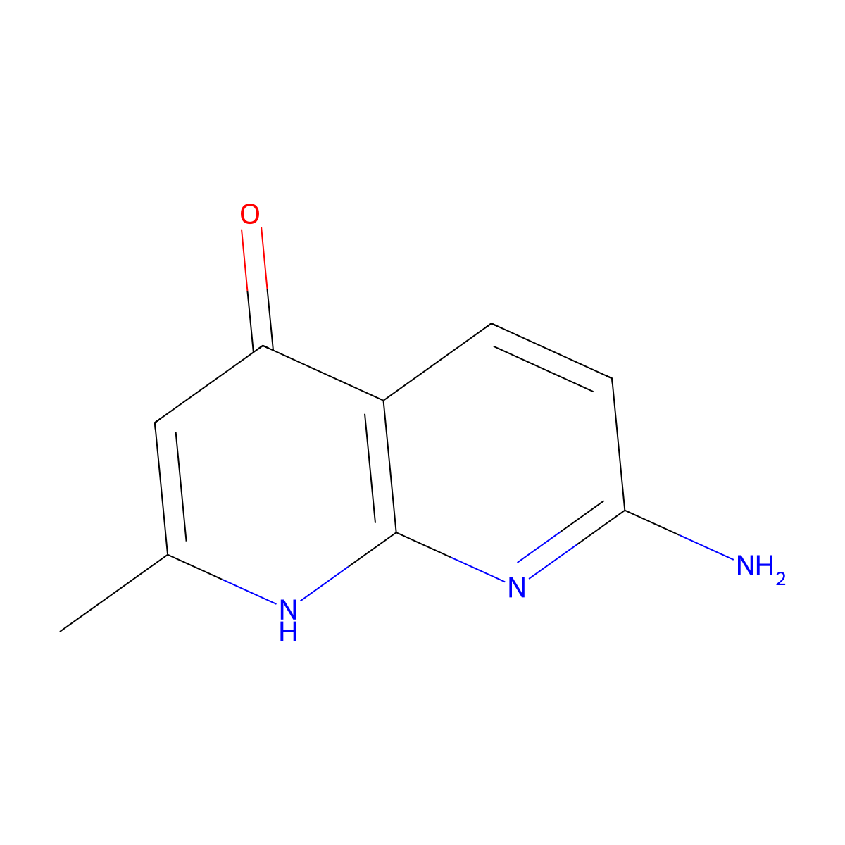 7-Amino-2-methyl-1,8-naphthyridin-4-ol molecular structure, CAS 6238-47-7