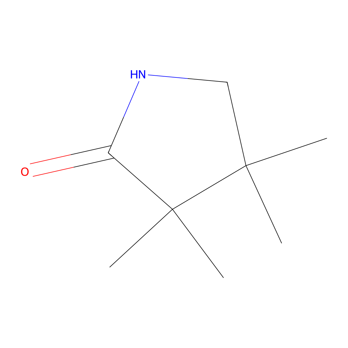 3,3,4,4-Tetramethylpyrrolidin-2-one molecular structure, CAS 62384-20-7