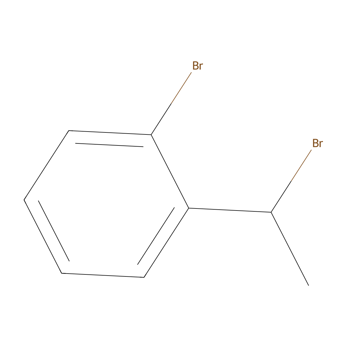 1-Bromo-2-(1-bromoethyl)benzene molecular structure, CAS 62384-31-0