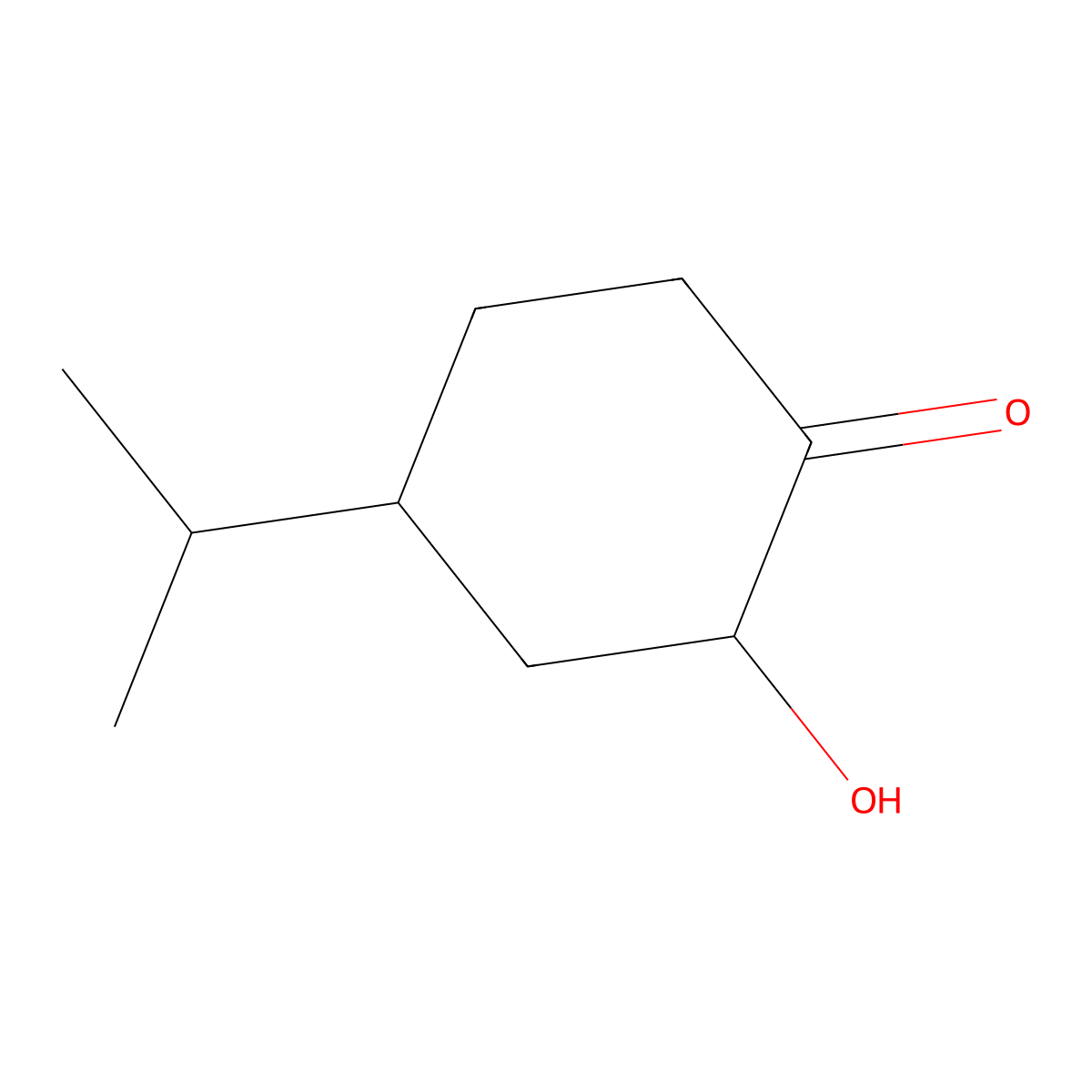 2-Hydroxy-4-(propan-2-yl)cyclohexan-1-one molecular structure, CAS 62392-86-3