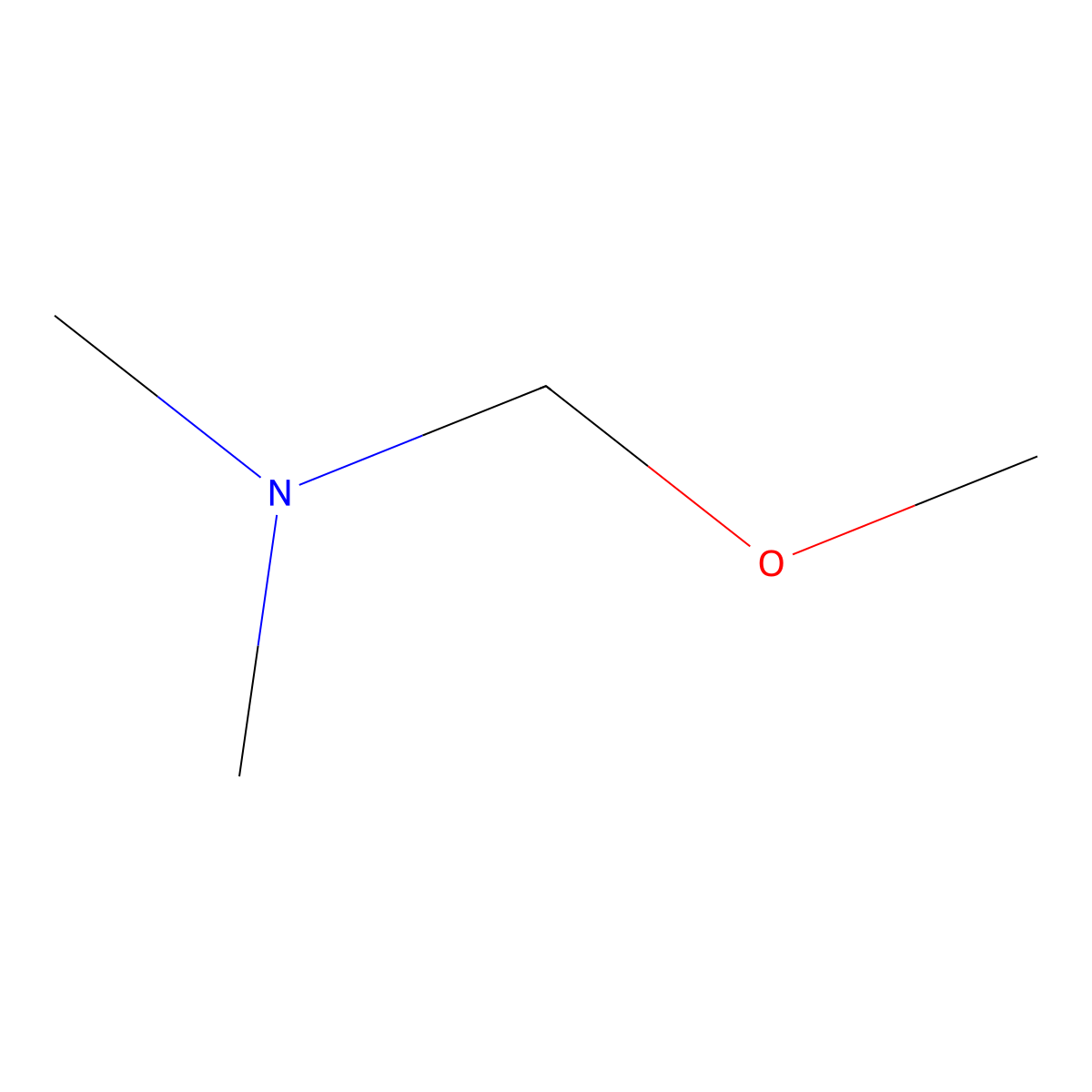 (Dimethylamino)methyl methyl ether molecular structure, CAS 62393-45-7