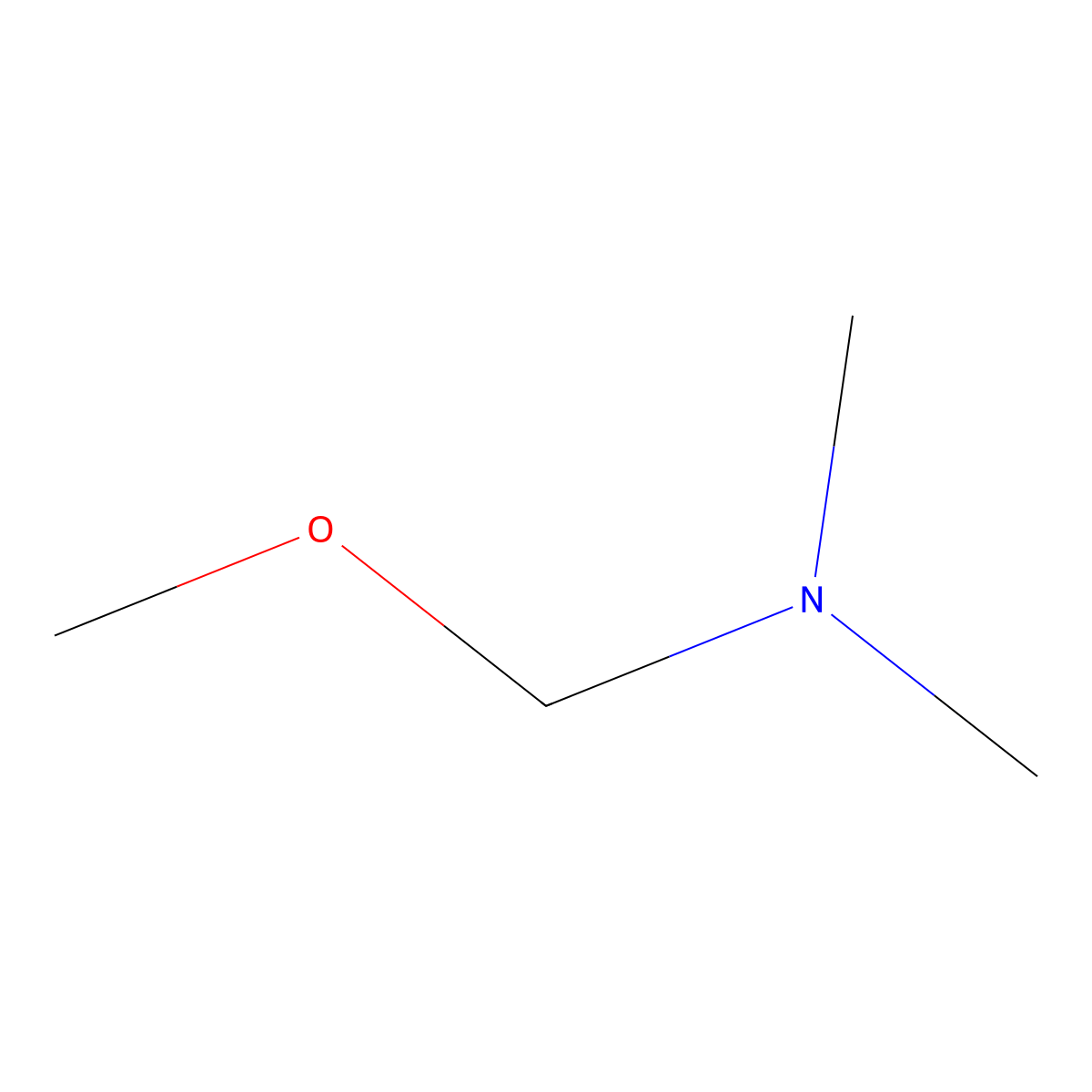 (Dimethylamino)methyl methyl ether molecular structure, CAS 62393-45-7