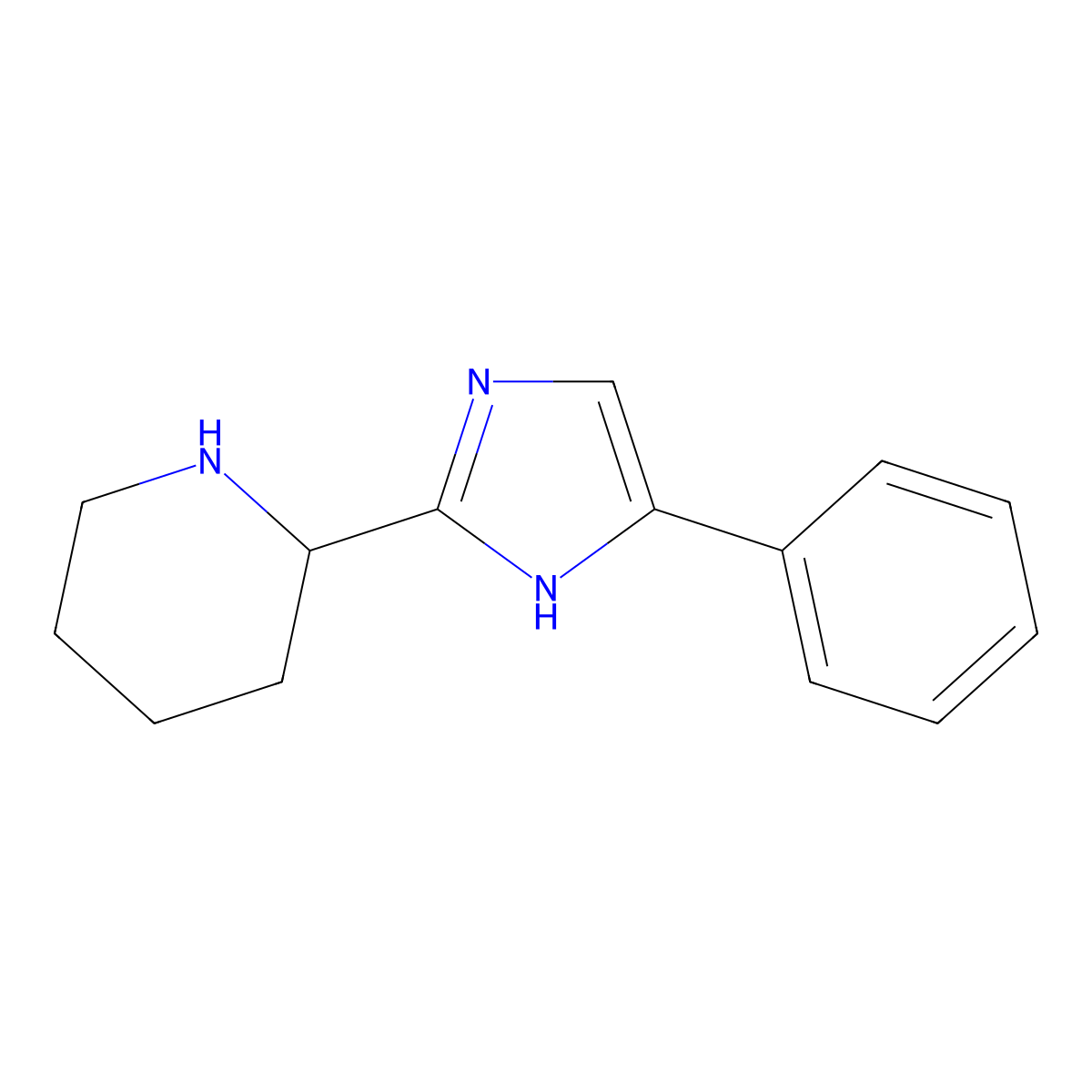 2-(5-phenyl-1H-imidazol-2-yl)piperidine molecular structure, CAS 623950-22-1