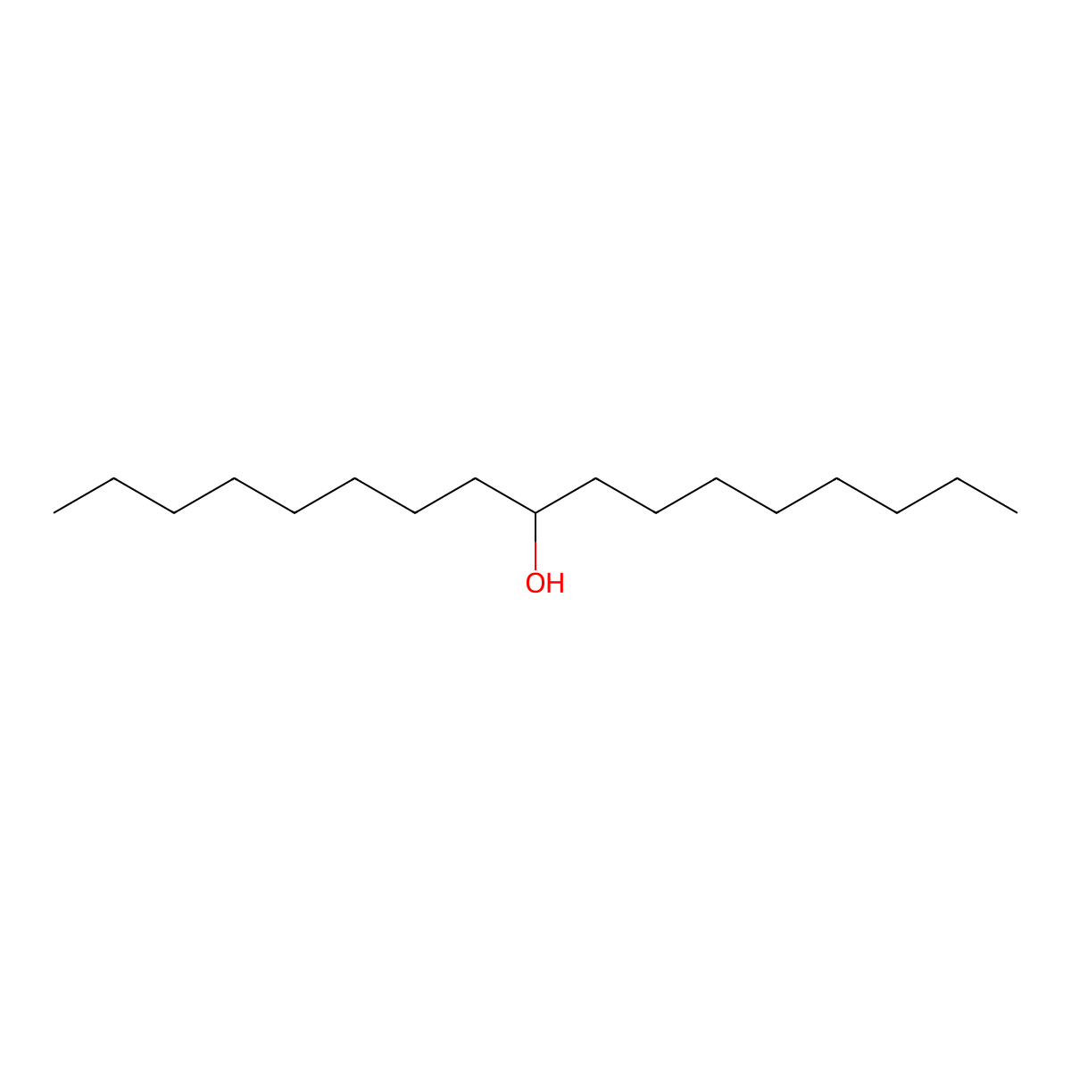 9-Heptadecanol molecular structure, CAS 624-08-8