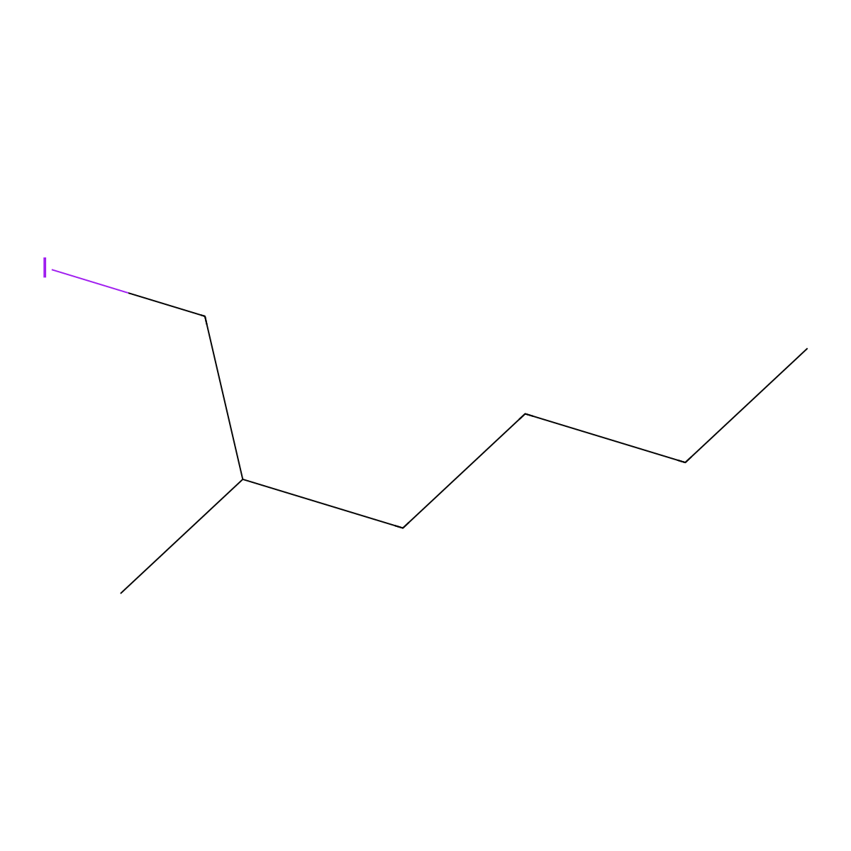 1-Iodo-2-methylhexane molecular structure, CAS 624-21-5