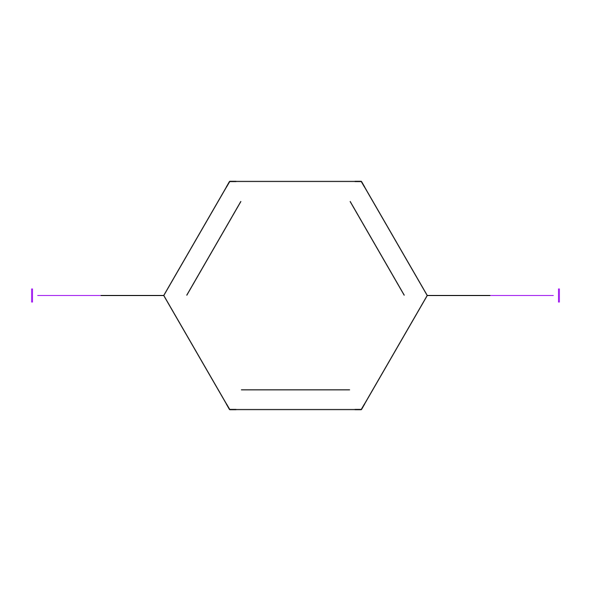 p-Diiodobenzene molecular structure, CAS 624-38-4