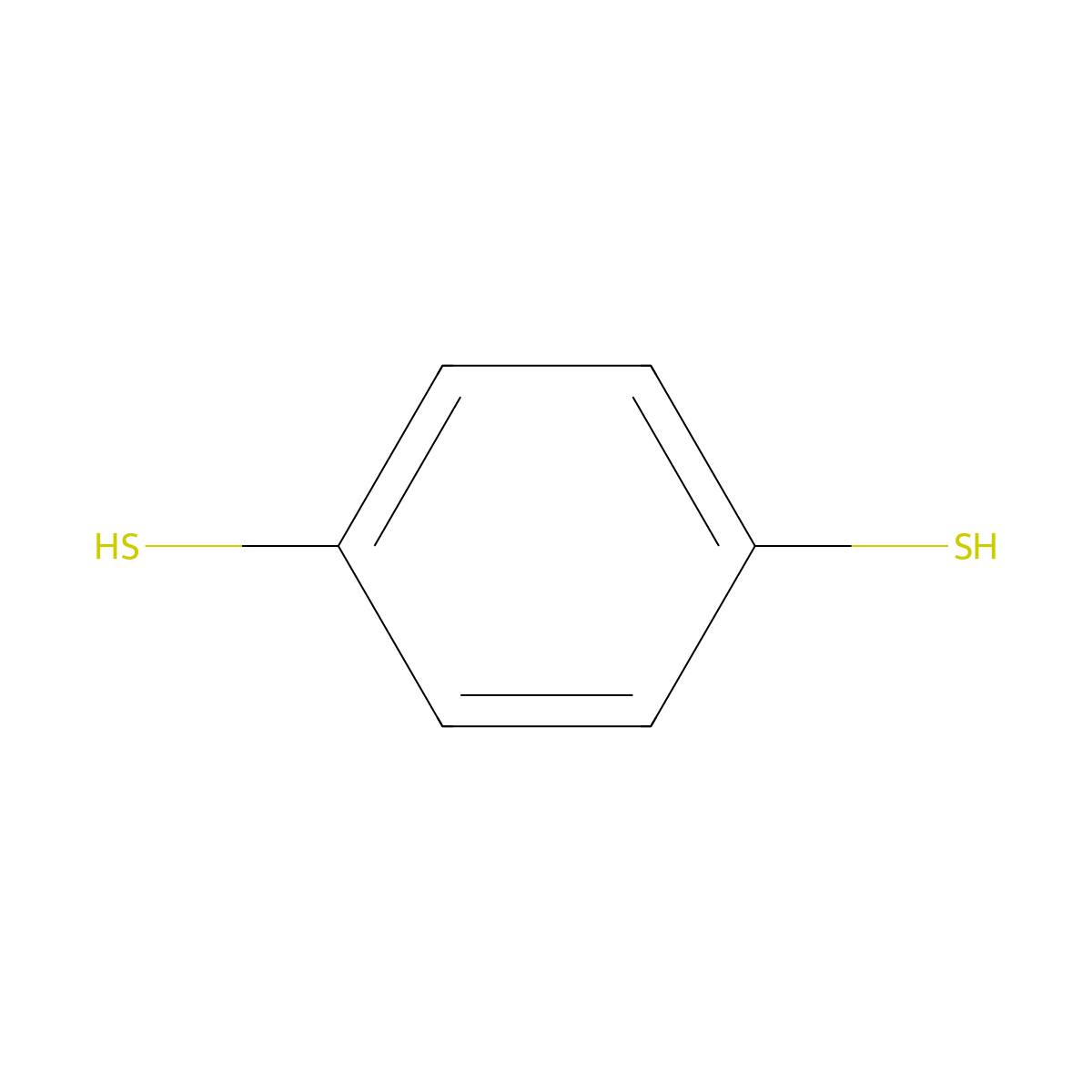 1,4-Benzenedithiol molecular structure, CAS 624-39-5
