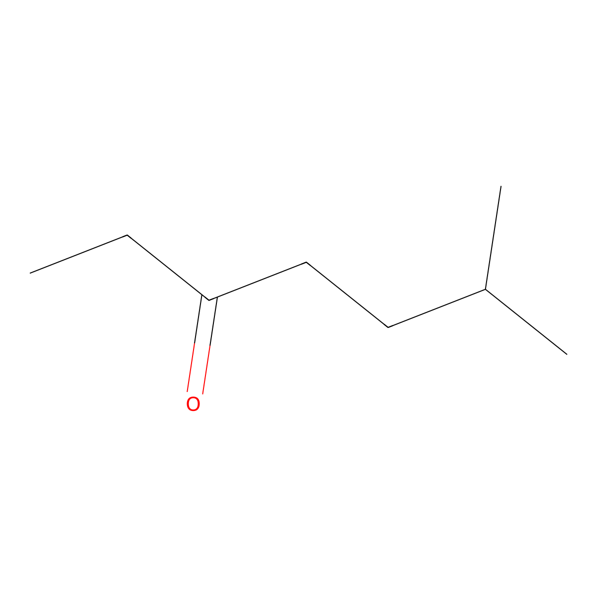 Ethyl iso-amyl ketone molecular structure, CAS 624-42-0