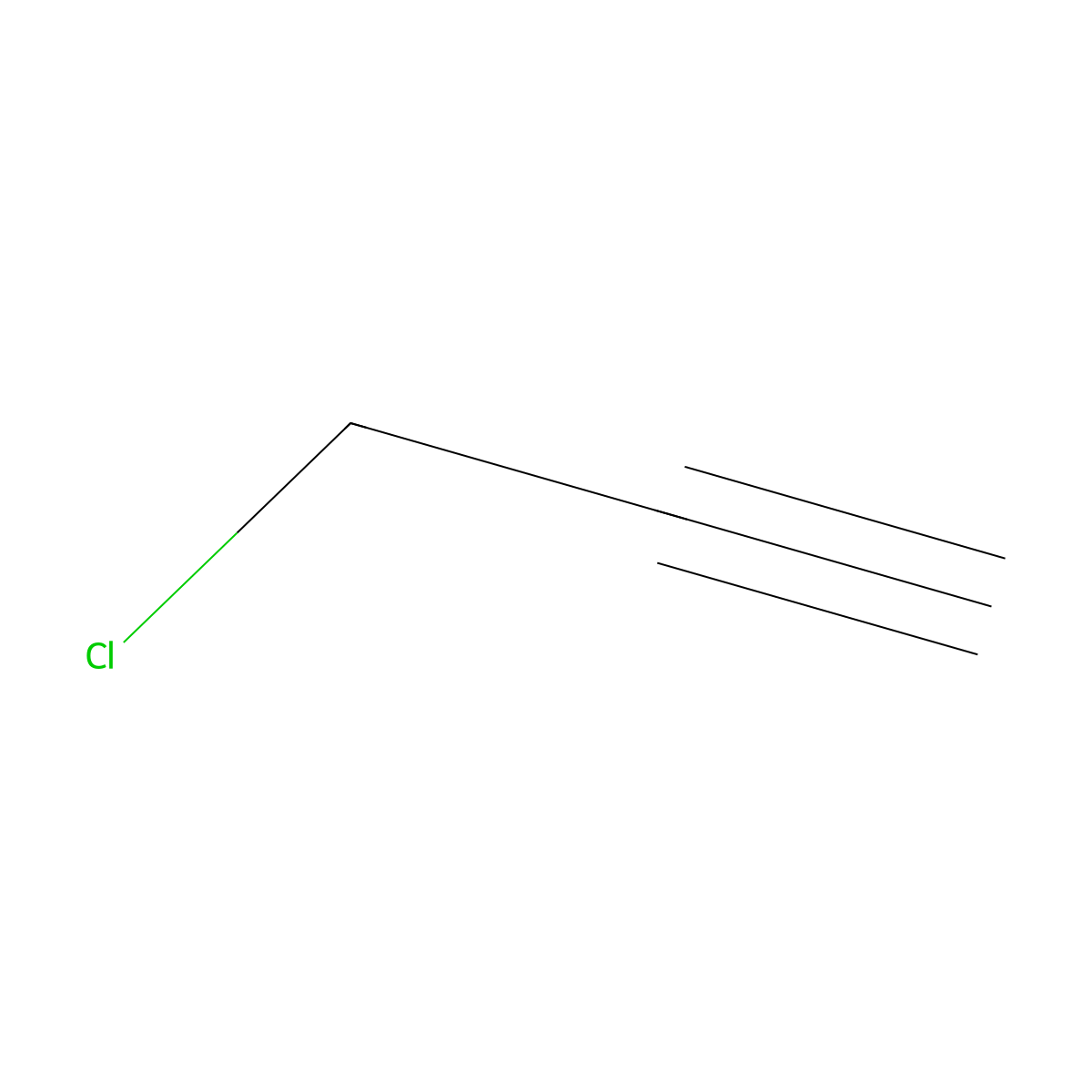 3-Chloro-1-propyne molecular structure, CAS 624-65-7
