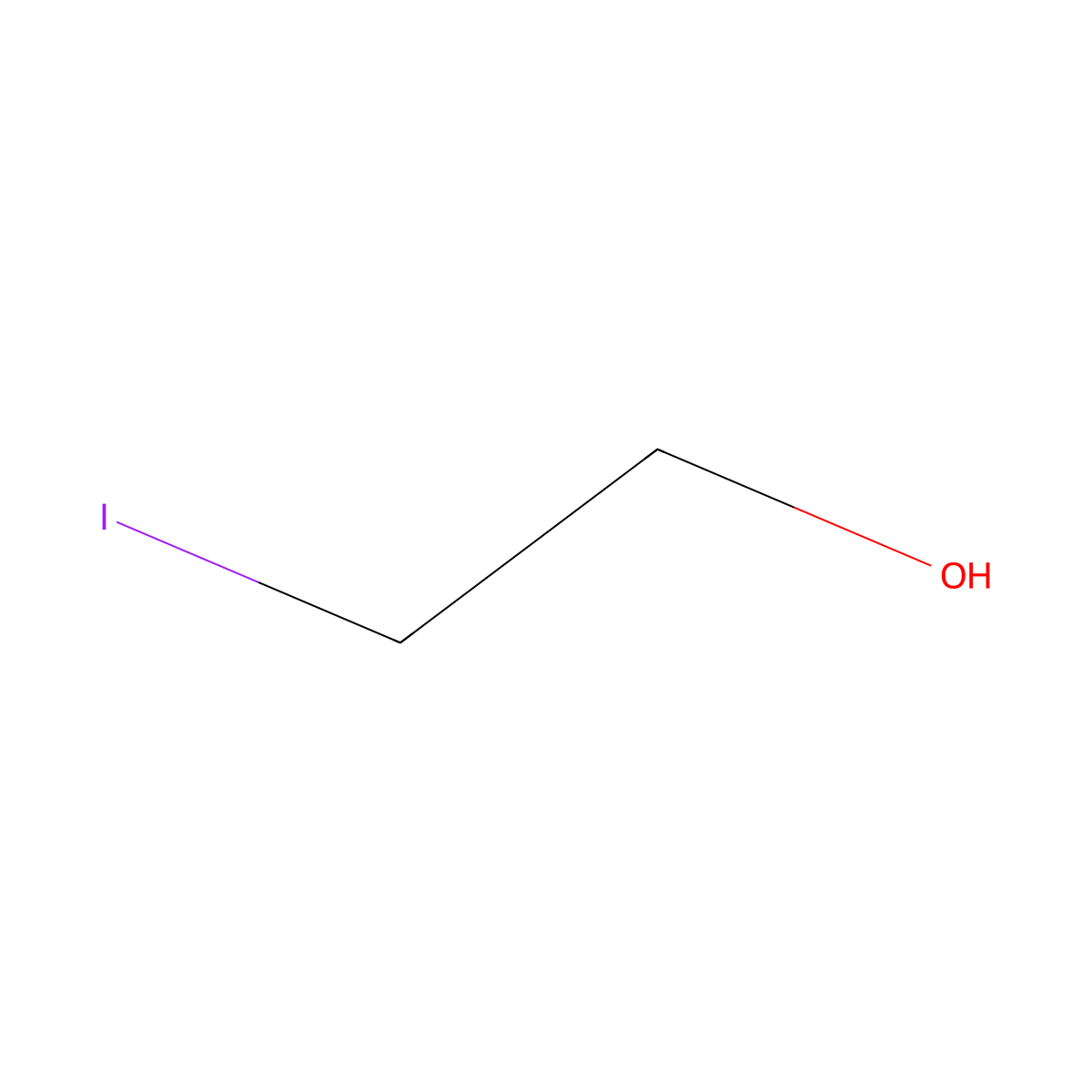 Iodoethanol molecular structure, CAS 624-76-0