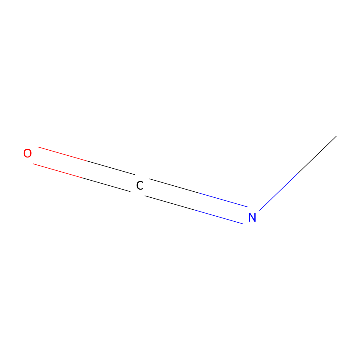 Methyl Isocyanate molecular structure, CAS 624-83-9