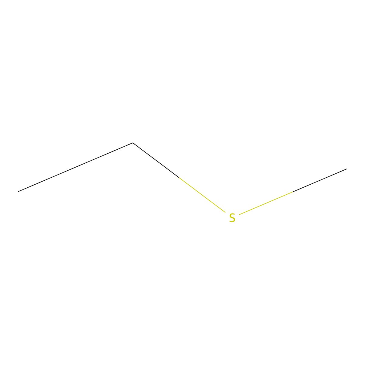 Ethyl methyl sulfide molecular structure, CAS 624-89-5