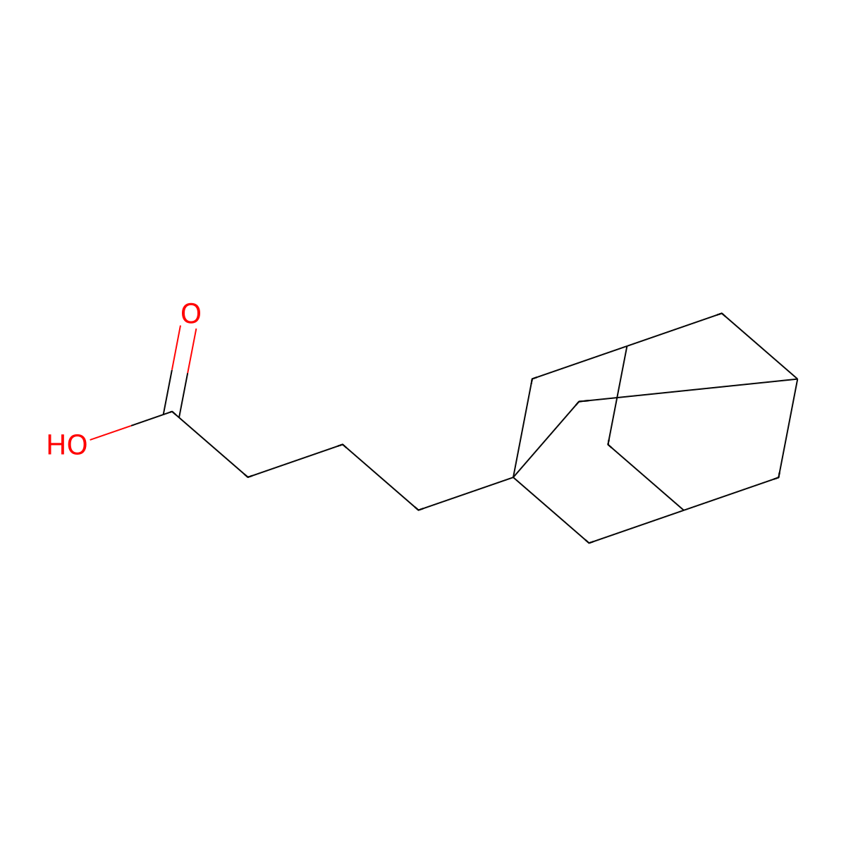 4-(1-adamantyl)butanoic Acid molecular structure, CAS 6240-17-1