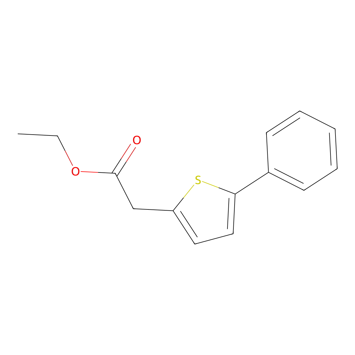Ethyl (5-phenylthiophen-2-yl)acetate molecular structure, CAS 62404-04-0