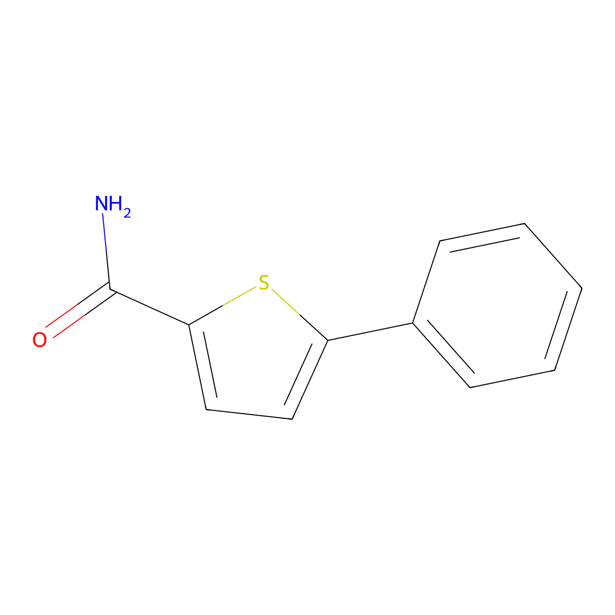 5-Phenylthiophene-2-carboxamide molecular structure, CAS 62404-14-2