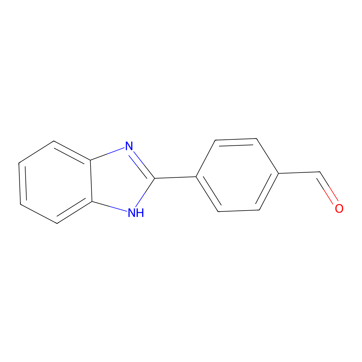 4-(1H-benzimidazol-2-yl)benzaldehyde molecular structure, CAS 62404-69-7