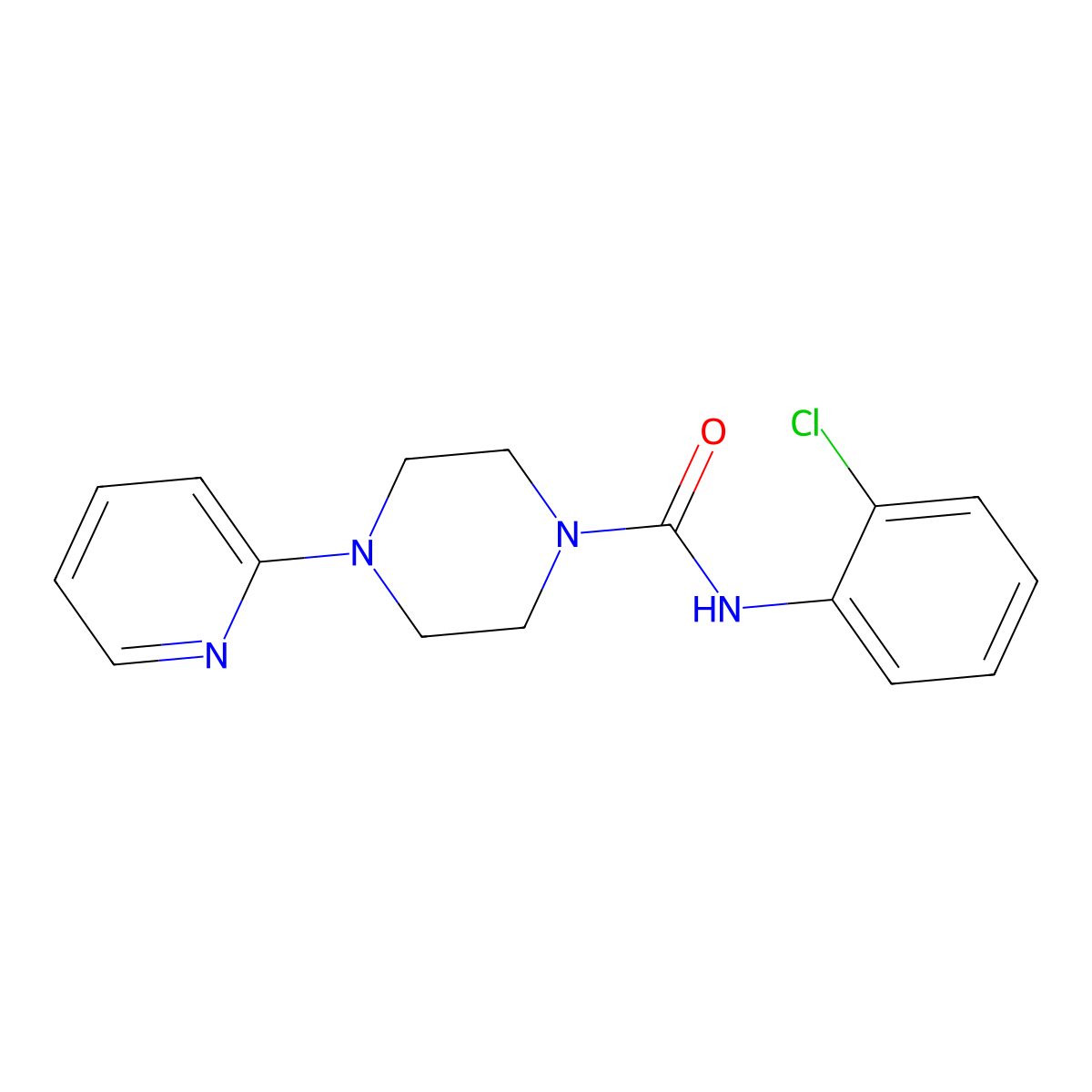 n-(2-Chlorophenyl)-4-(pyridin-2-yl)piperazine-1-carboxamide molecular structure, CAS 6241-31-2