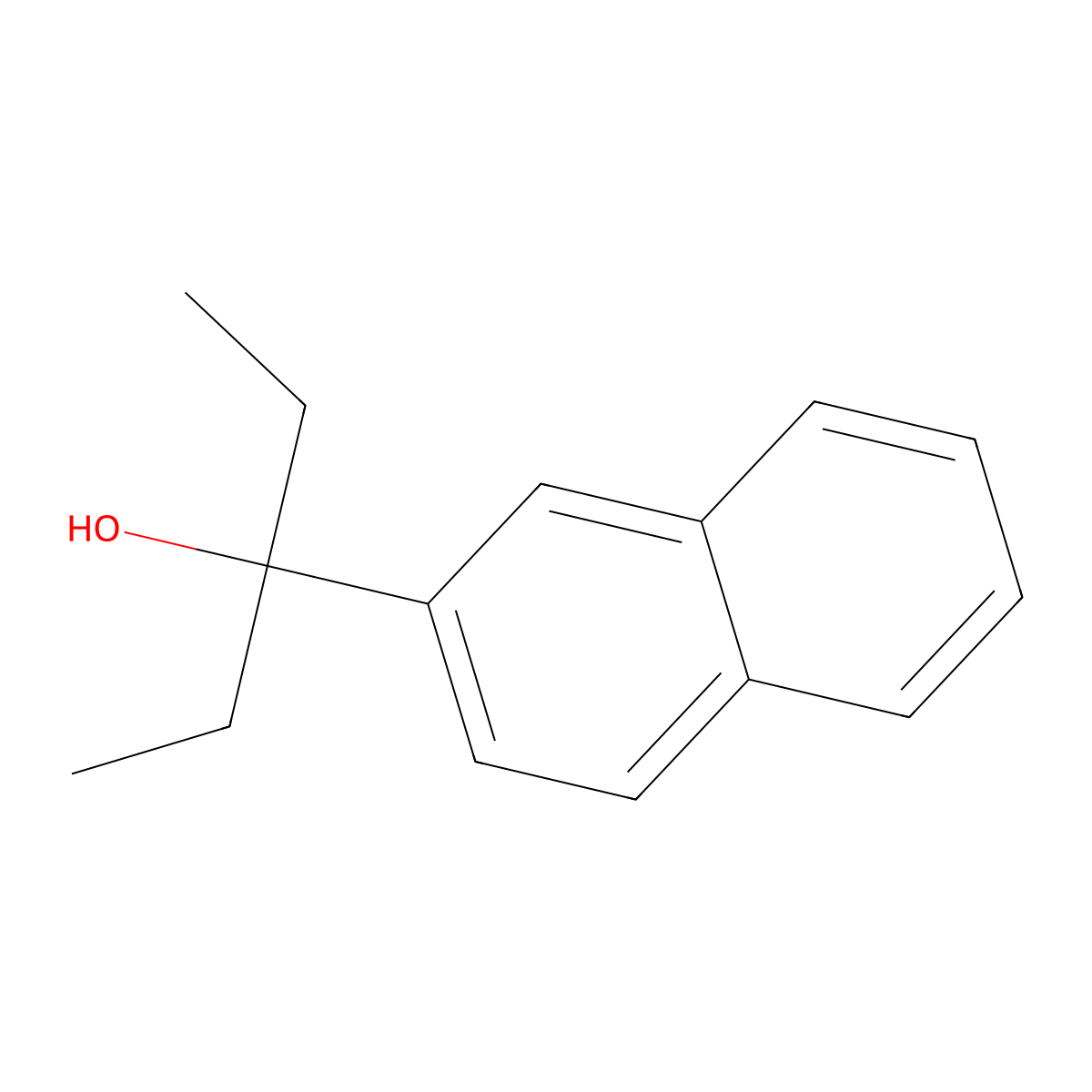 3-(Naphthalen-2-yl)pentan-3-ol molecular structure, CAS 6241-72-1
