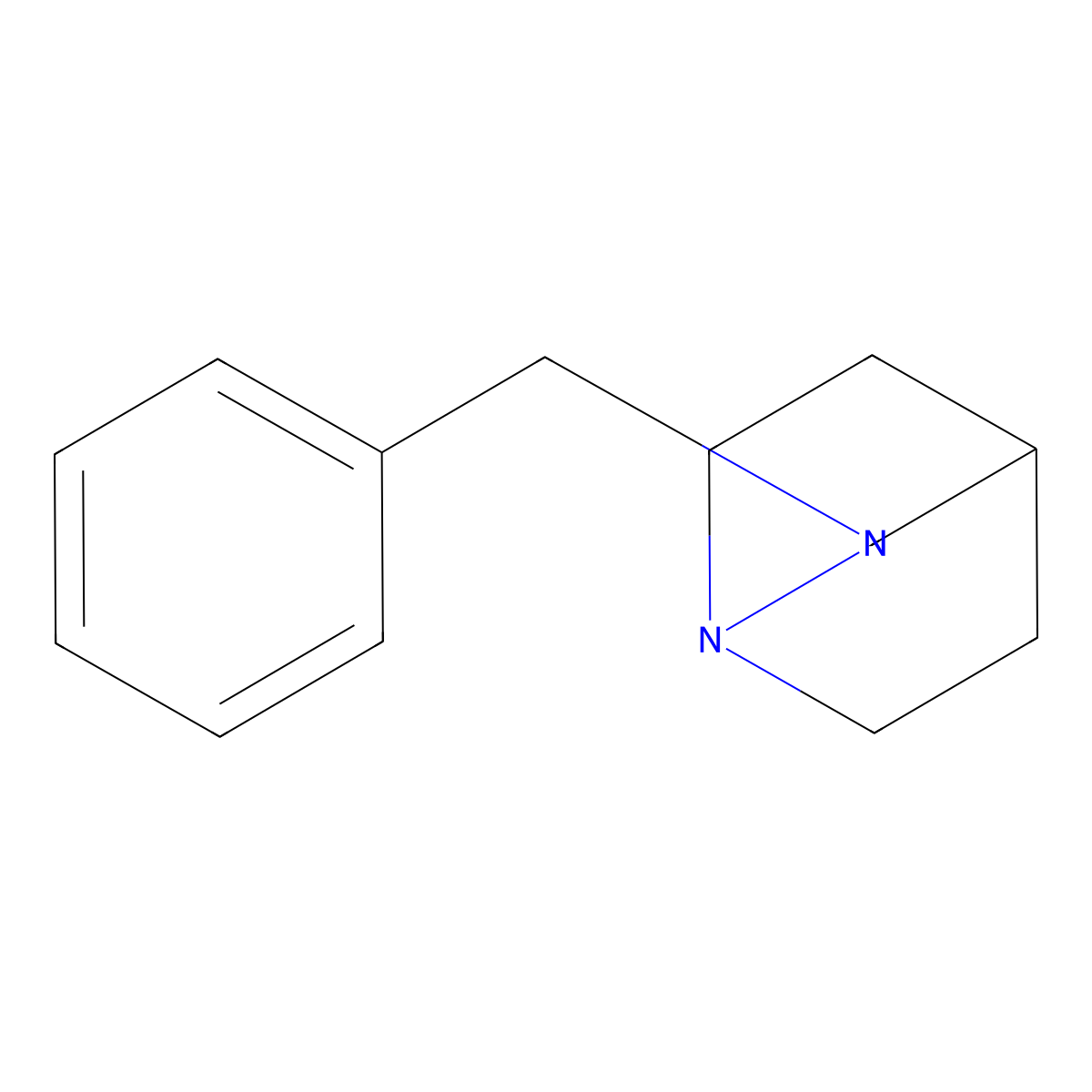 2-Benzyl-1,2-diazabicyclo[2.2.2]octane molecular structure, CAS 6241-87-8