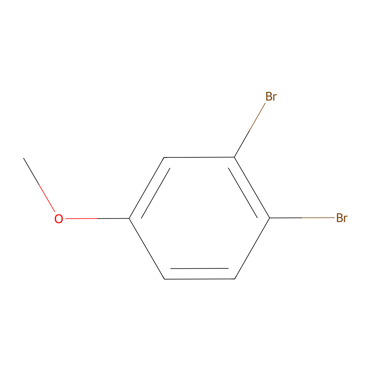 3,4-Dibromoanisole molecular structure, CAS 62415-74-1